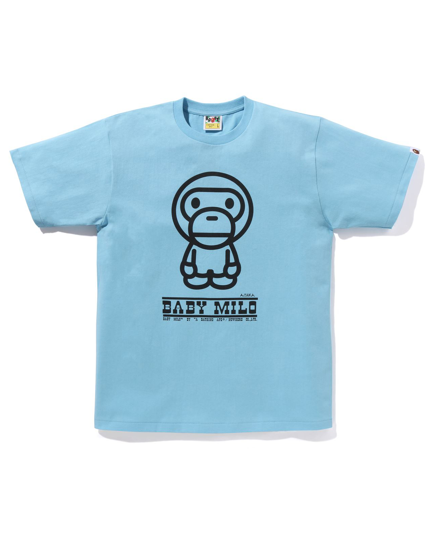 Baby blue best sale bape shirt