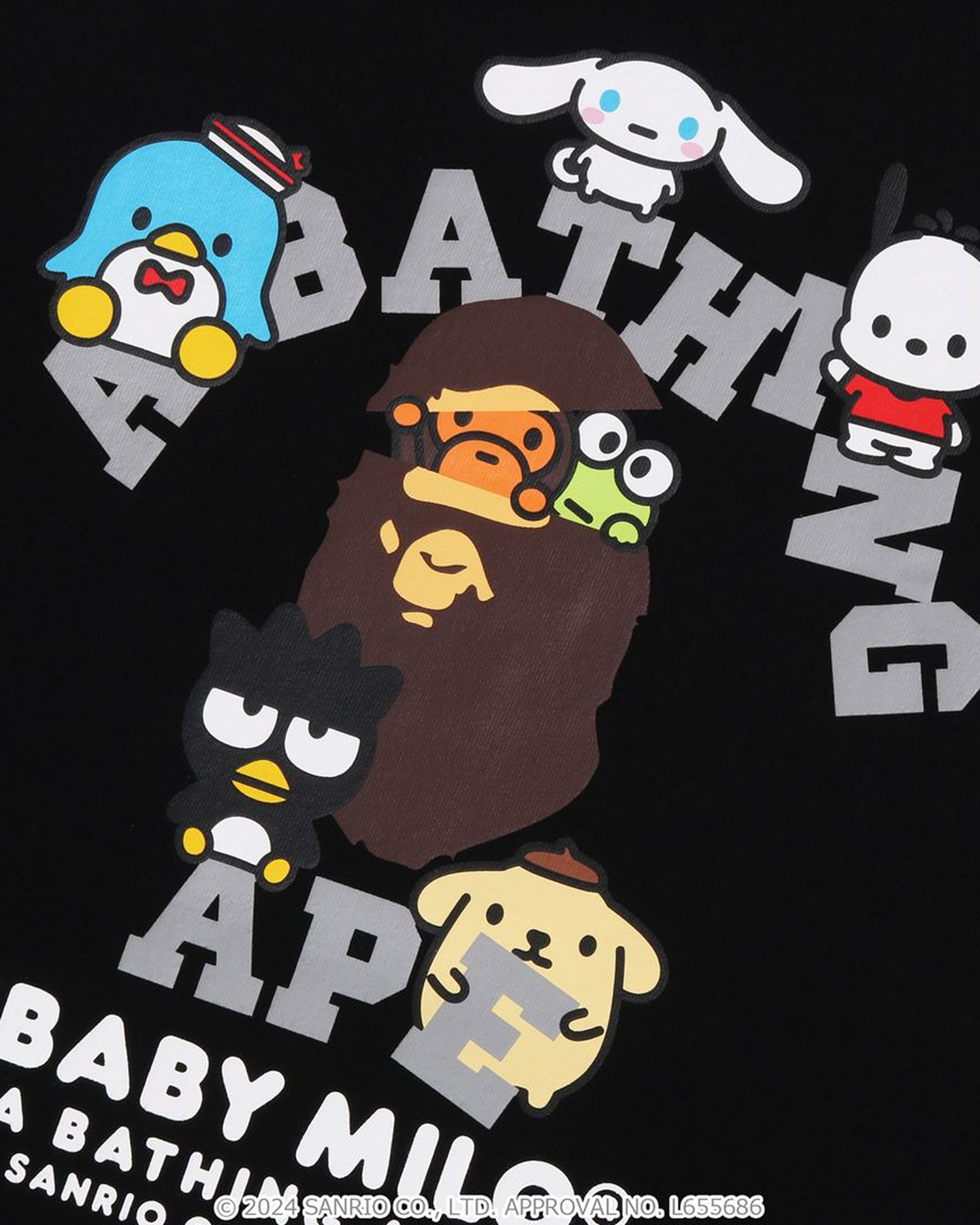 A BATHING APE® Baby Milo X Sanrio Characters - Tee #1 | ITeSHOP