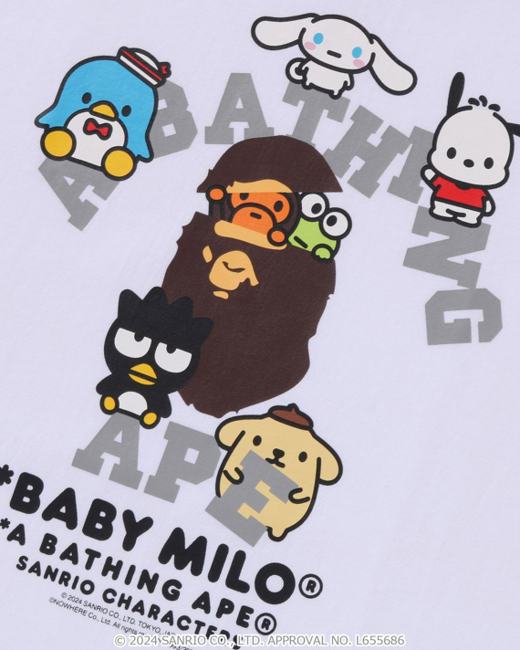 A BATHING APE® Baby Milo X Sanrio Characters - Tee #1