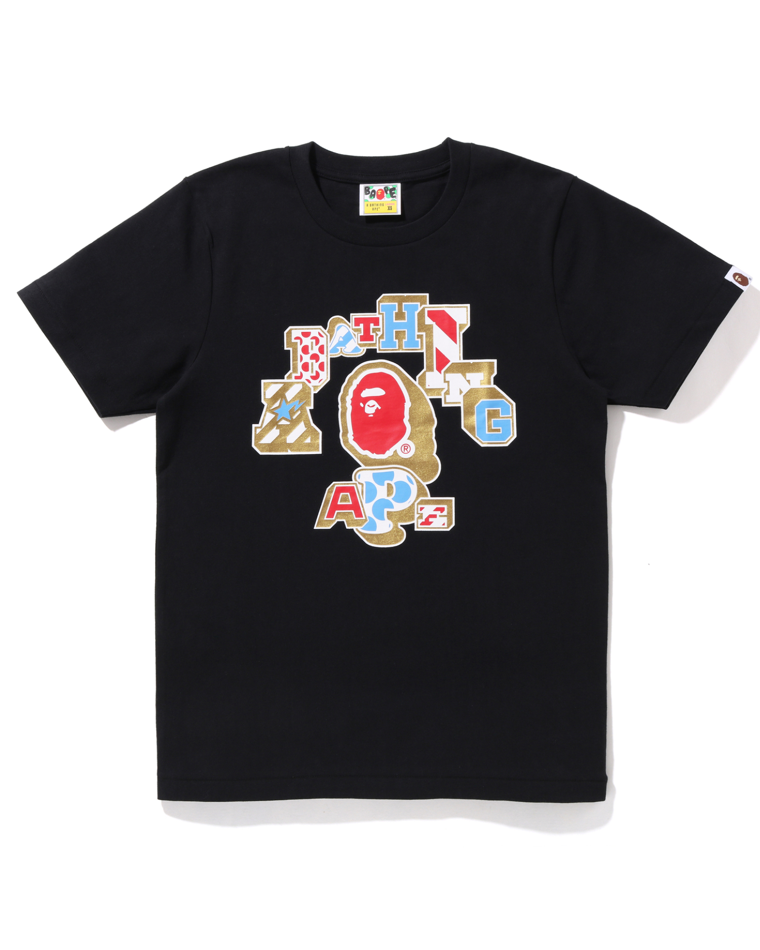 Shop Mix Patched College Tee Online | BAPE