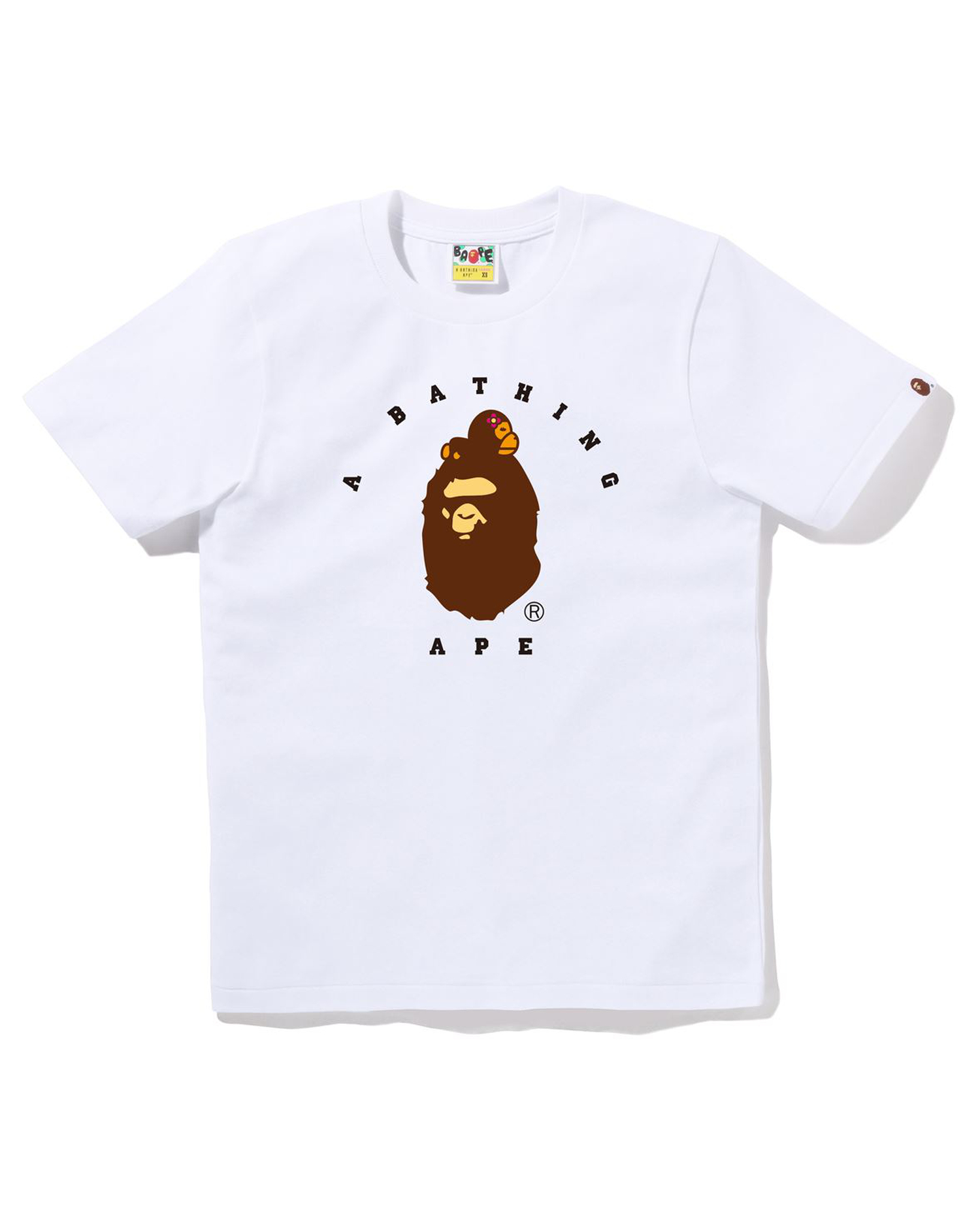 Orange bape outlet shirt