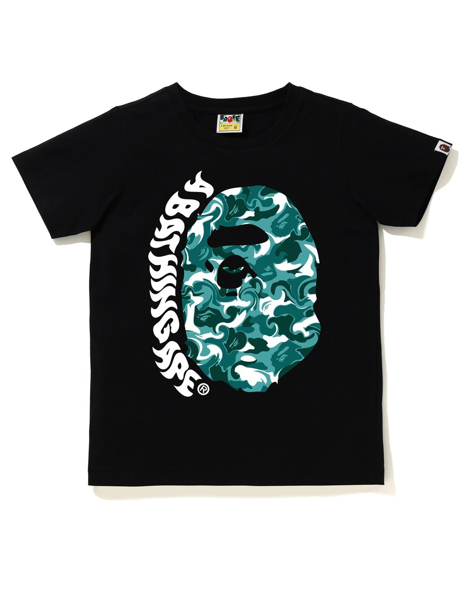 Shop Marble Camo Ape Head Tee Online | BAPE