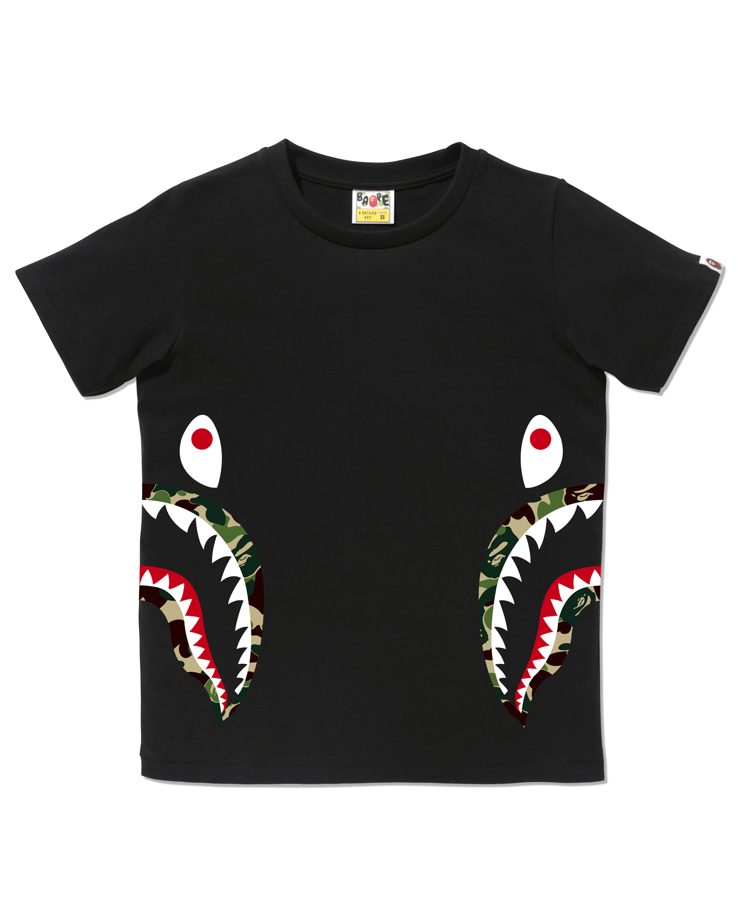 Shop ABC Camo Side Shark tee Online | BAPE