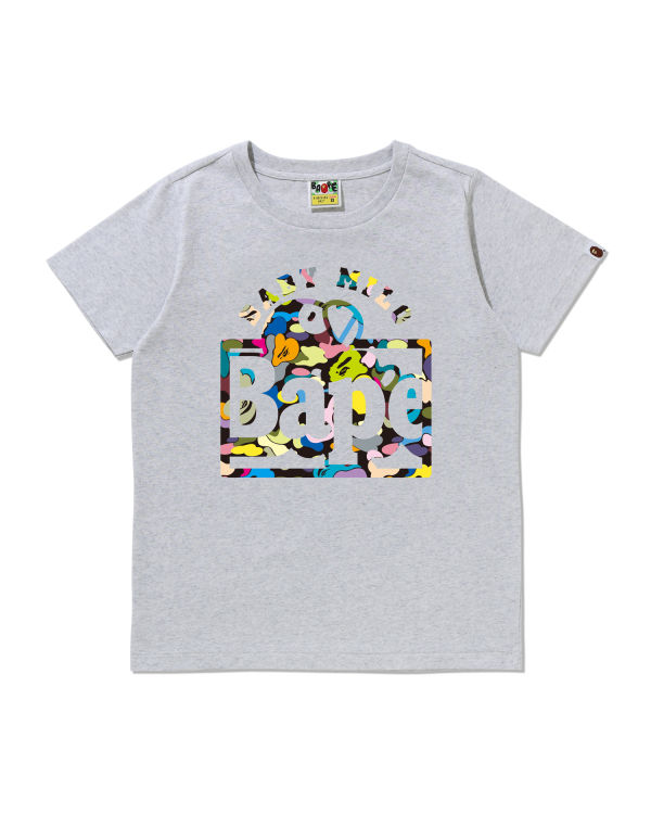Multi Camo Bape Logo Milo tee