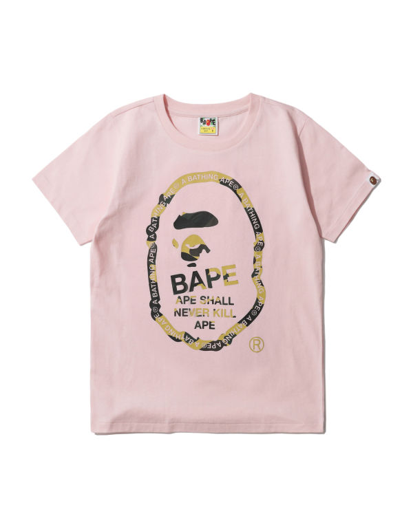 1st Camo Text Ape Head tee
