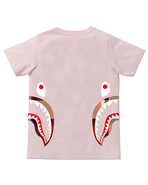 Bape Check Side Shark tee
