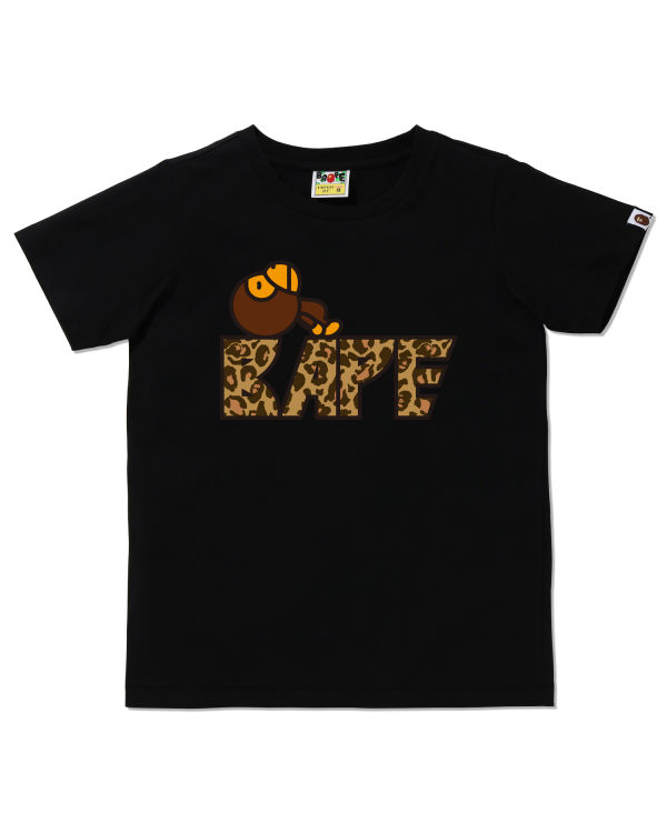 Bape Leopard Bape Logo Baby Milo tee