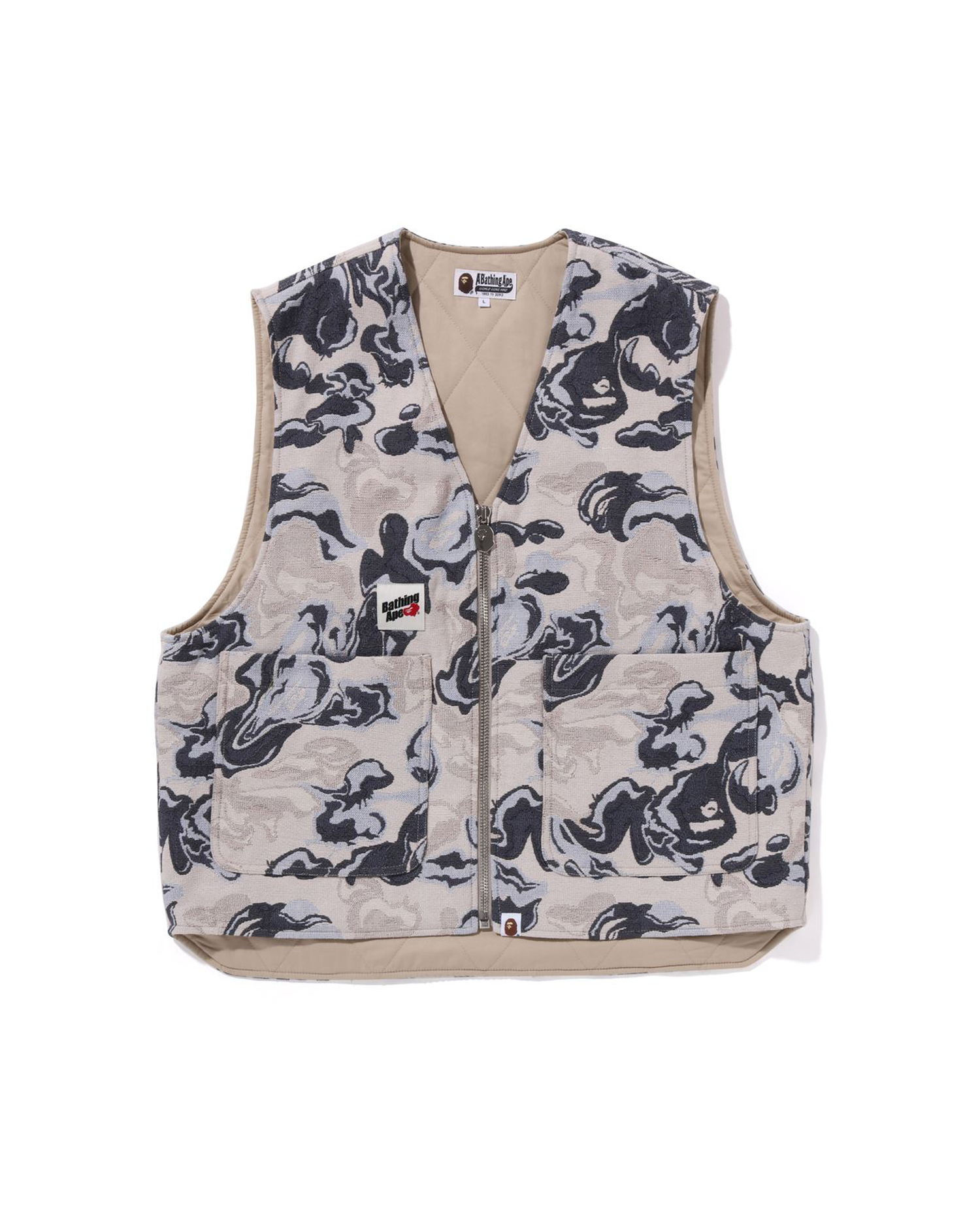 Shop BAPE Art Camo Gobelin Work Vest Online | BAPE