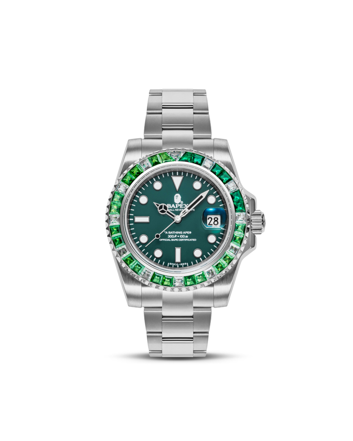 BAPEX サルマリーナ　自動巻き グリーンダイアル 腕時計 楽天市場】エイプ サルマリーナ（腕時計）の通販