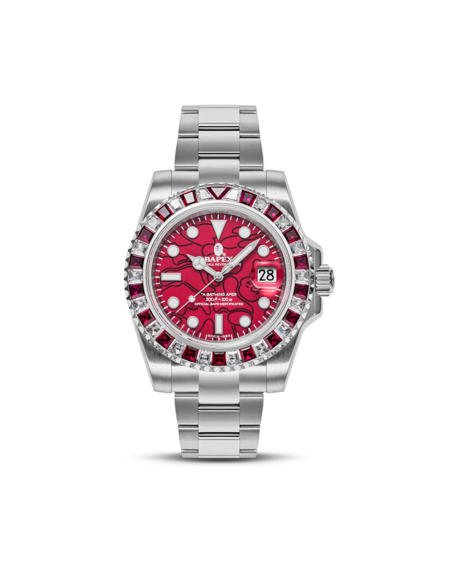 BAPE Type 4 BAPEX Crystal Stone Watch Black Men's - SS23 - US