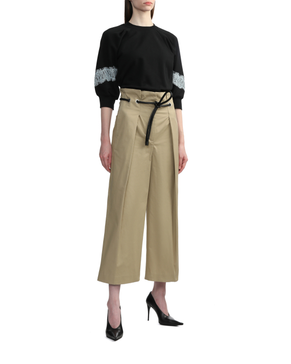 3.1 PHILLIP LIM Lantern sleeve cotton sweatshirt