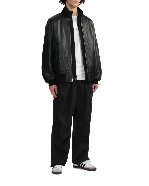 BEAMS Leather bomber jacket