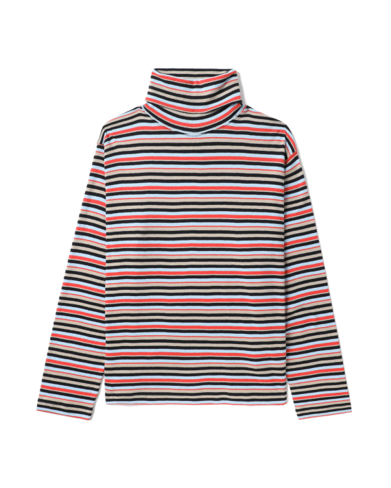 women's striped turtleneck shirt