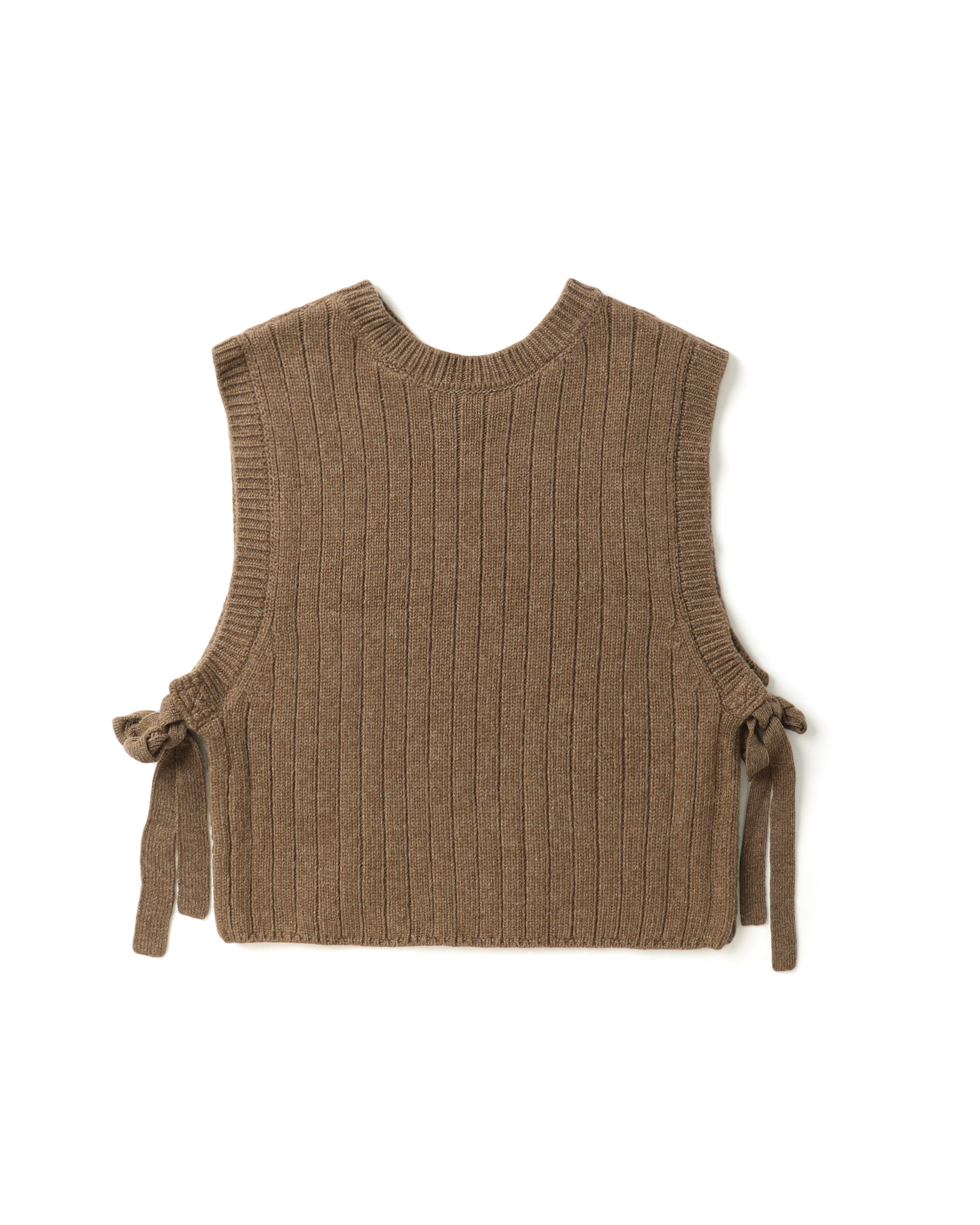 BEAMS BOY Cropped cable-knit vest | ITeSHOP
