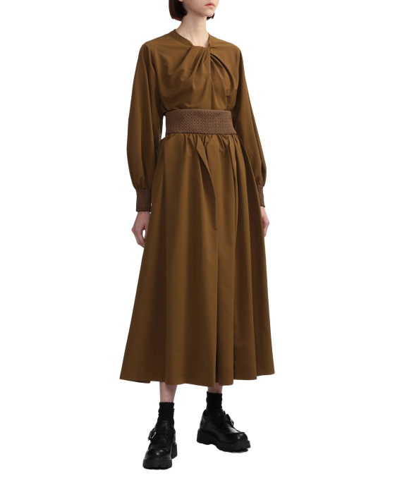 RAY BEAMS Panelled-waist gathered skirt
