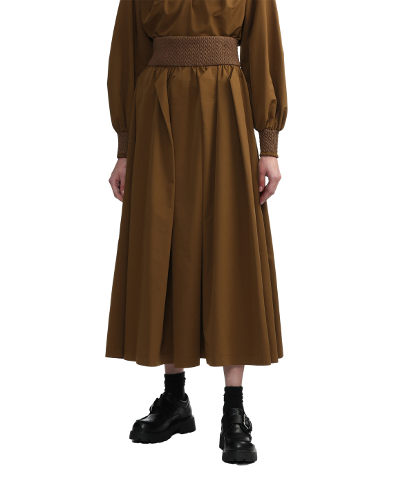 RAY BEAMS Panelled-waist gathered skirt