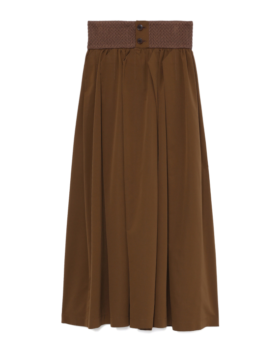 RAY BEAMS Panelled-waist gathered skirt