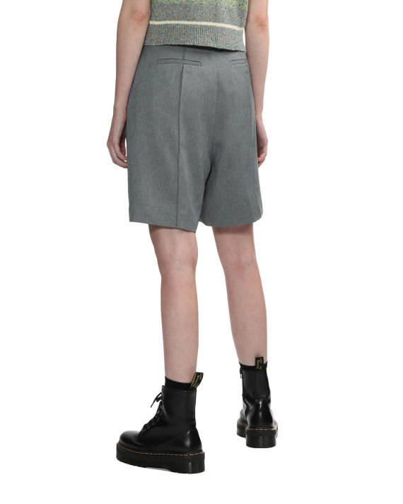 Pintuck tailored shorts image number 3
