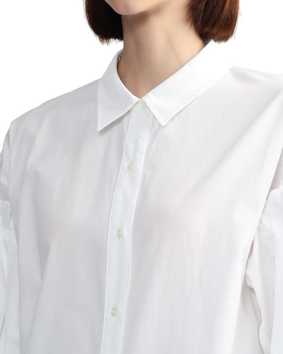 Relaxed ruffled cotton shirt image number 4
