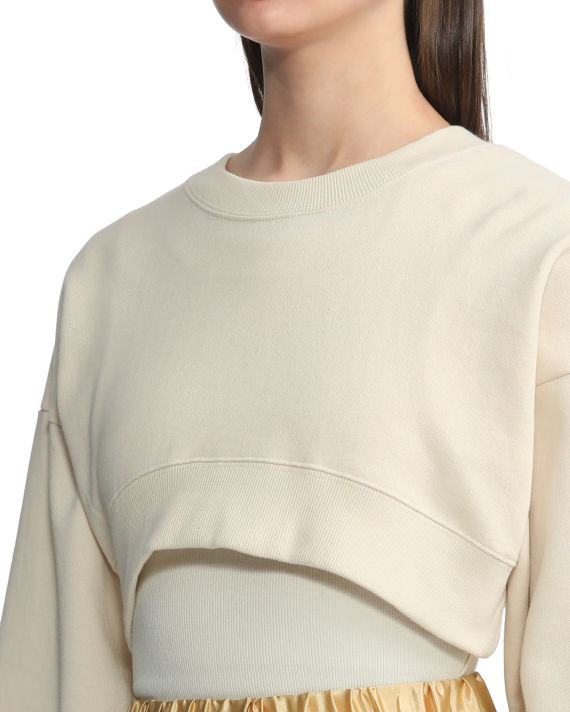 Asymmetric cropped sweatshirt image number 4