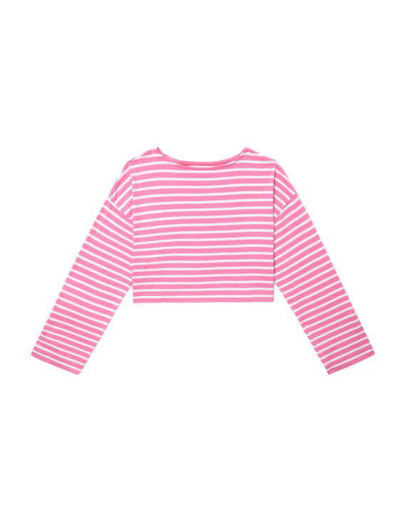Cropped long sleeve top image number 0