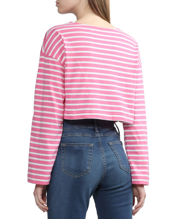 Cropped long sleeve top image number 3