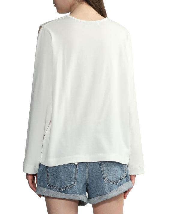 Cut-out long-sleeve top image number 3