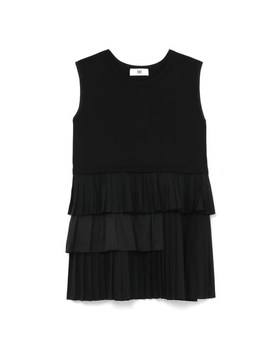 Panelled pleated tank top image number 0