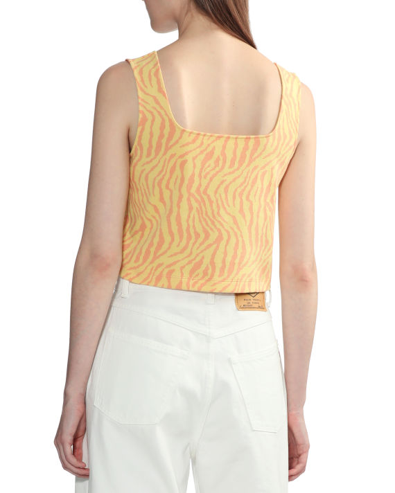 Patterned lace-up tank top image number 3