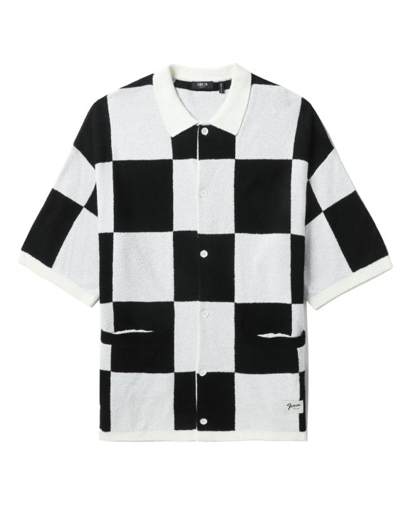Checkered cardigan image number 0