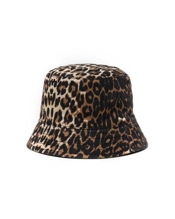 Leopard patterned bucket hat image number 1