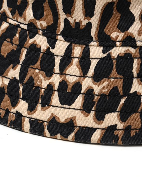 Leopard patterned bucket hat image number 3