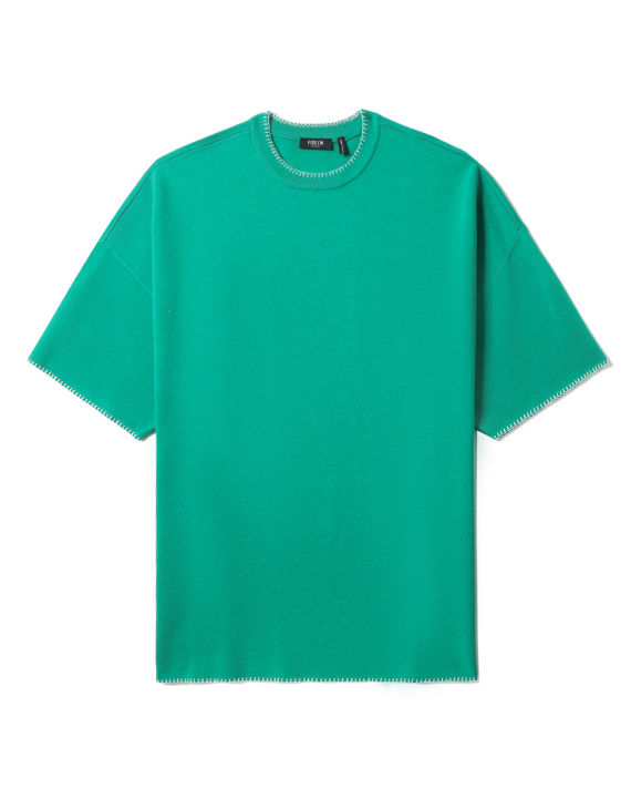 Blanket stitch knit tee image number 0