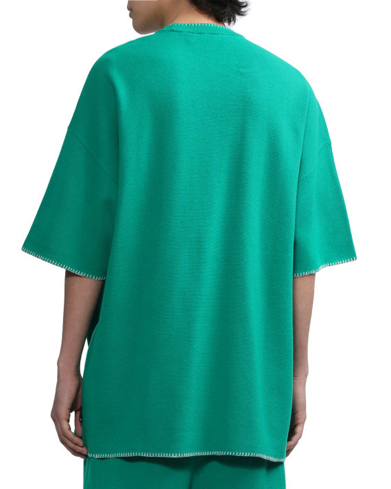 Blanket stitch knit tee image number 3
