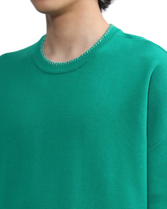 Blanket stitch knit tee image number 4