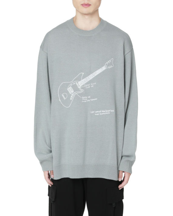 Guitar knit sweater image number 1