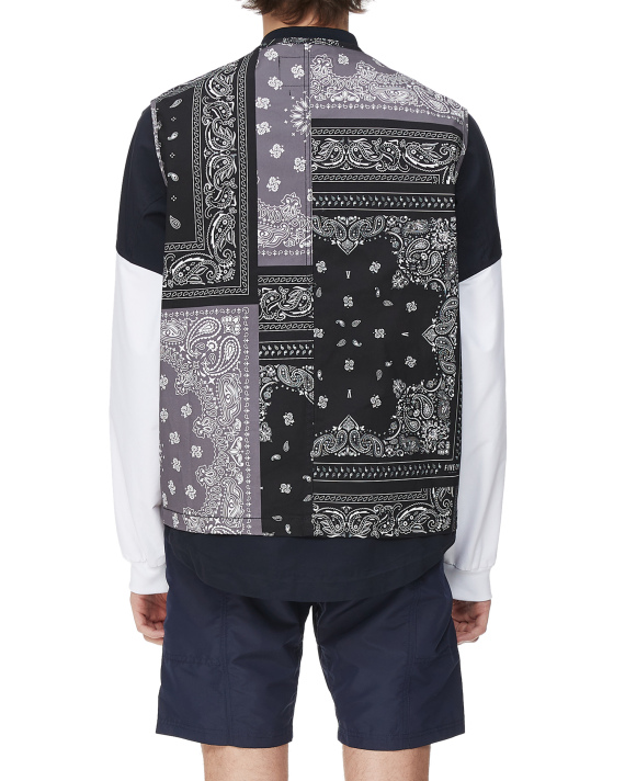 FIVE CM Bandana print vest