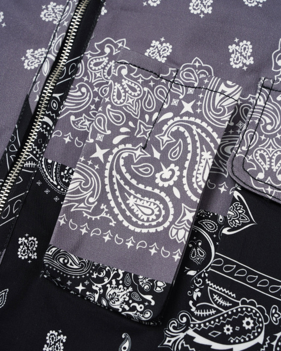 FIVE CM Bandana print vest