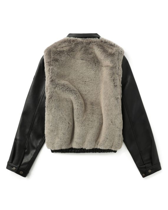X-GIRL Panelled faux-leather jacket