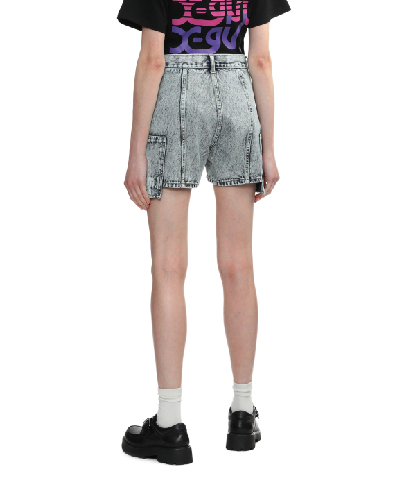 X-GIRL High waisted utility denim shorts
