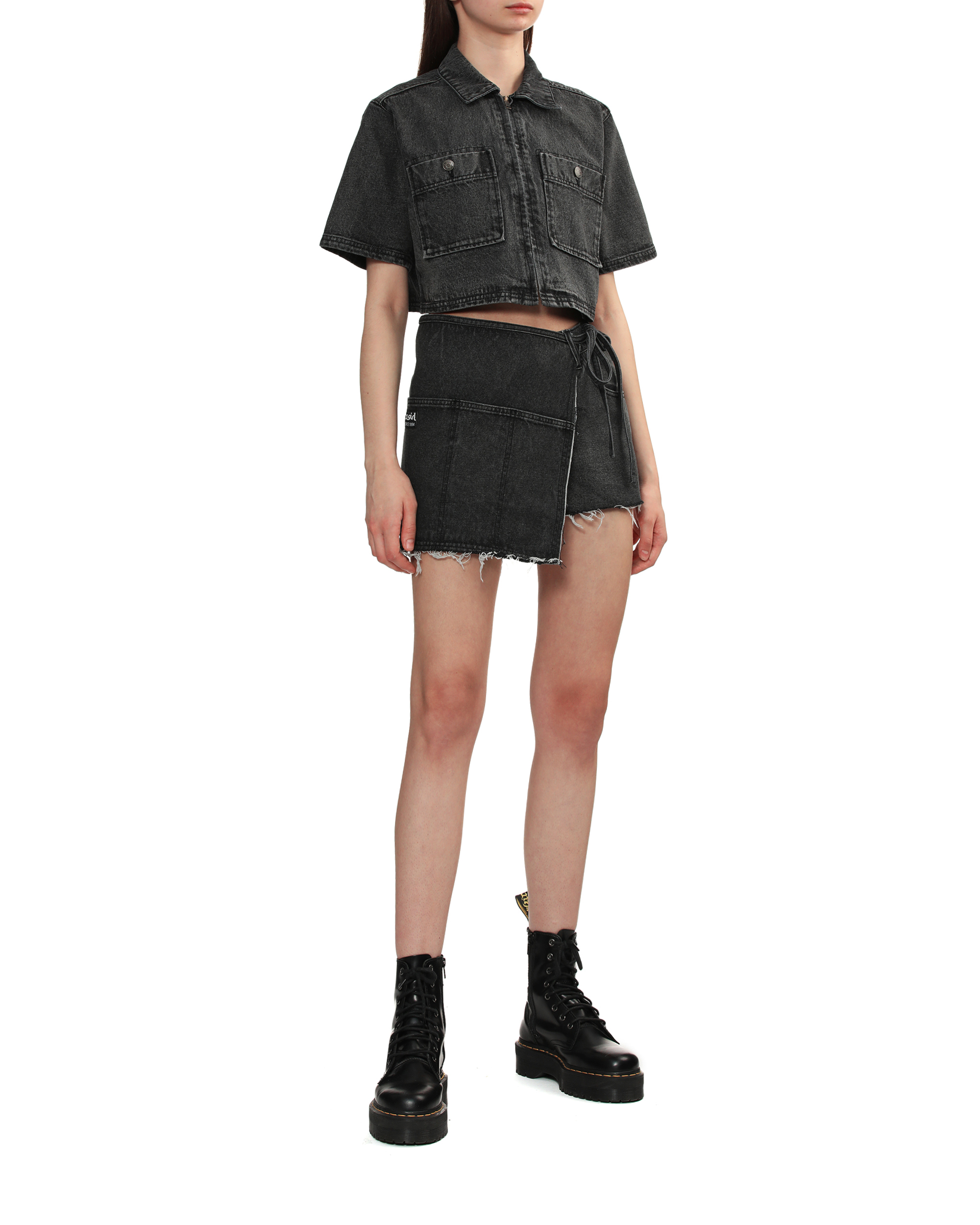 X-girl - 【X-girl】DENIM CROPPED SHIRT X-girl】DENIM CROPPED X-girl - 【X-girl】DENIM CROPPED SHIRT X-girl】DENIM CROPPED
