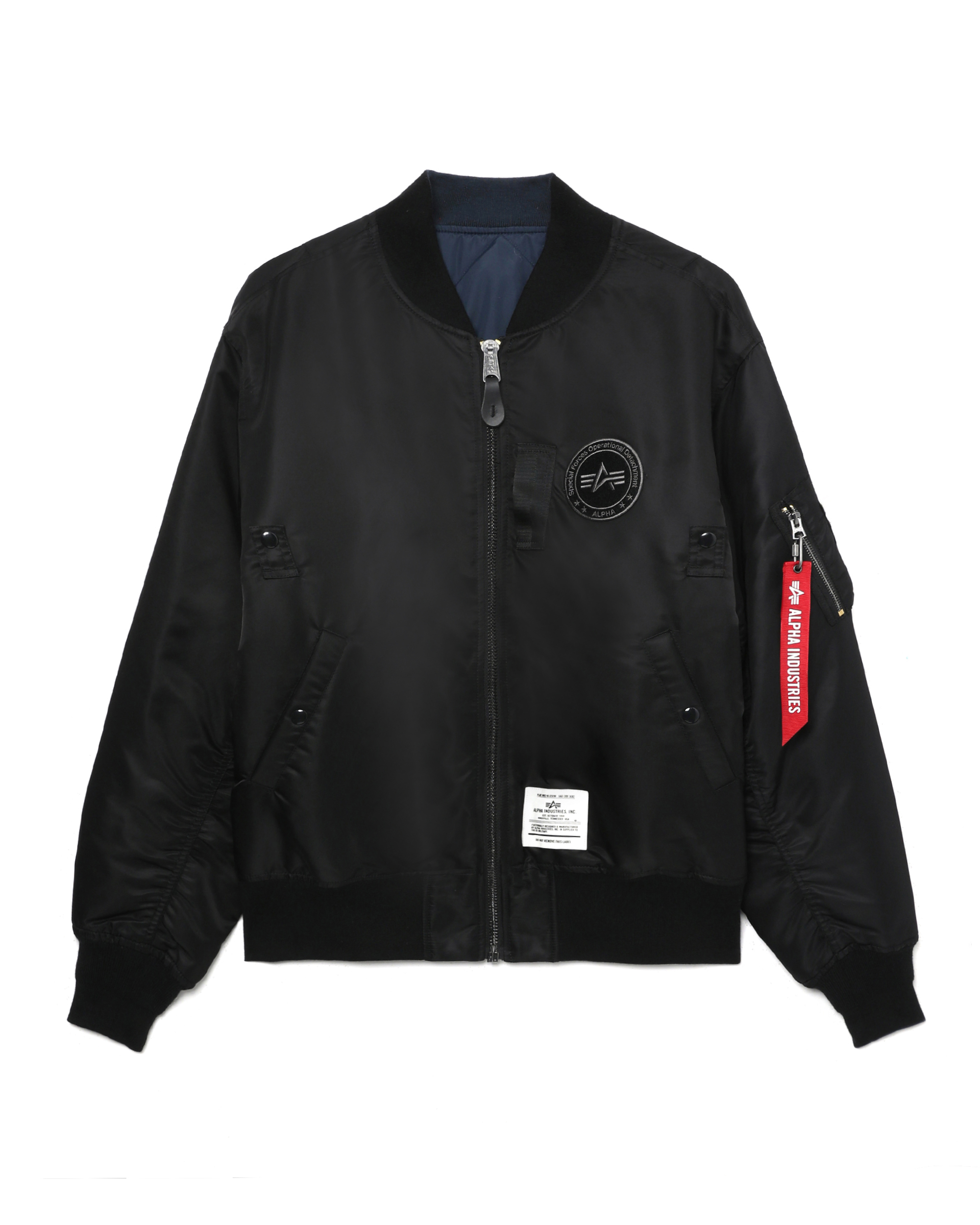 ジャケット・アウター alpha ma-1 jacket reversible black MASTERMIND WORLD x ALPHA INDUSTRIES REVERSIBLE MA-1 JACKET