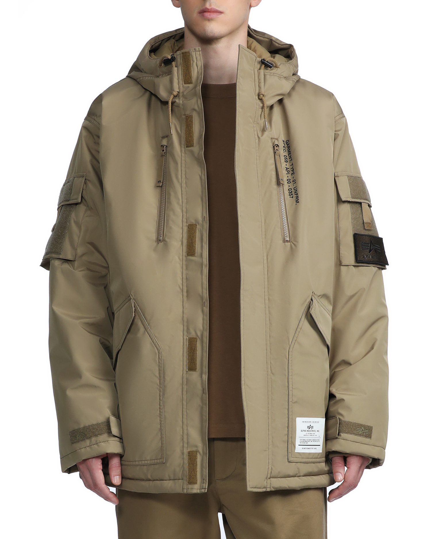 ALPHA INDUSTRIES Hooded patched jacket | ITeSHOP