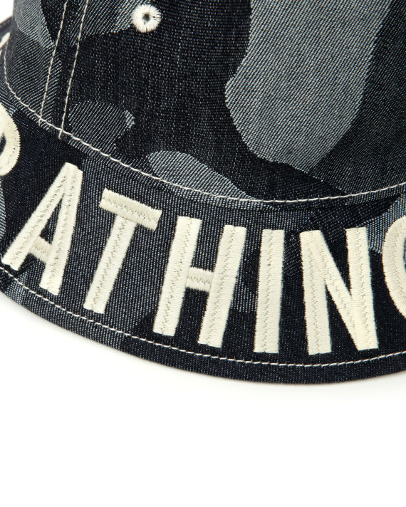 Embroidered camo denim bucket hat image number 4