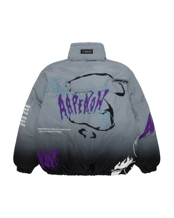 Moonface gradient graphics down jacket image number 1