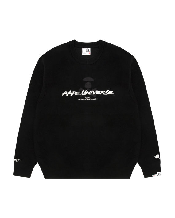 AAPE Moonface intarsia embroidered pullover | ITeSHOP