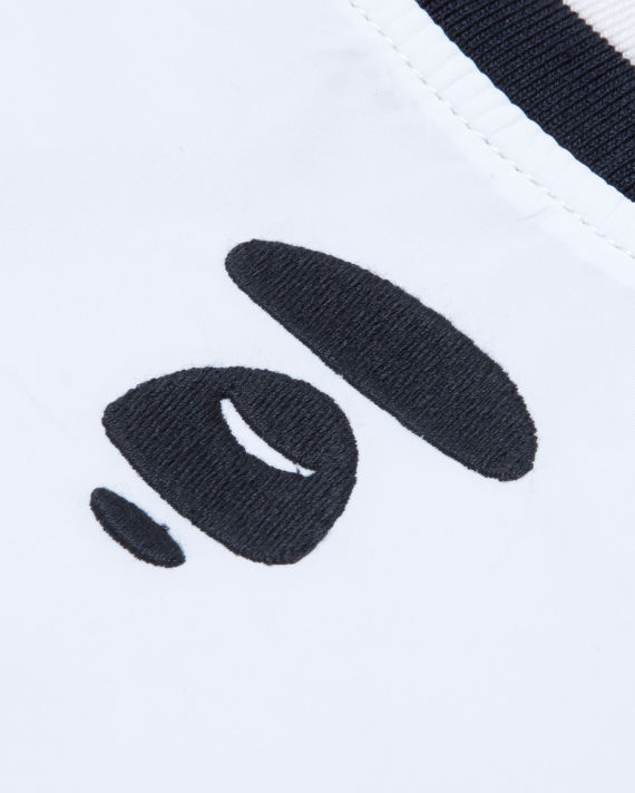 Moonface patch reversible baseball jacket image number 4