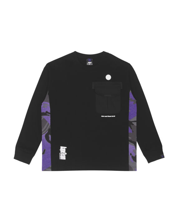 Moonface chest pocket long-sleeve tee image number 0