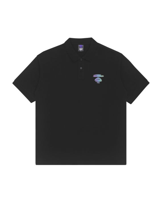 Moonface back print polo image number 0