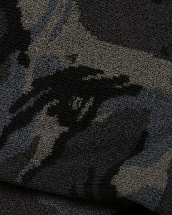 Moonface camo ankle socks image number 4